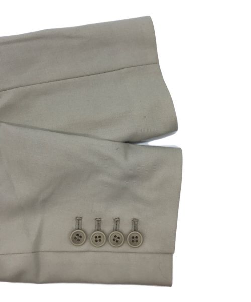 K.T KIYOKO TAKASE（ケーティー キヨコタカセ）K.T KIYOKO TAKASE (ケーティー キヨコタカセ) フラノ テーラードジャケット ベージュ サイズ:9の古着・服飾アイテム