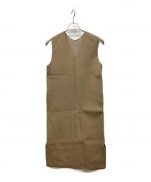 Ameri（アメリ）の古着「2WAY SPONGE SHIFT DRESS」｜ベージュ