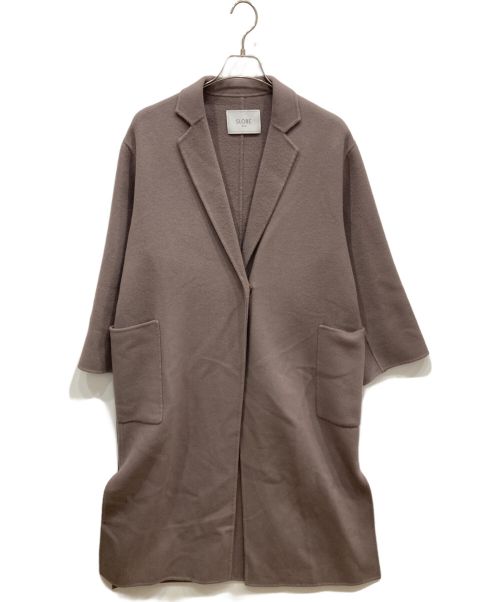 IENA（イエナ）IENA (イエナ) ダブルフェイスウールロングコート グレー サイズ:FREEの古着・服飾アイテム