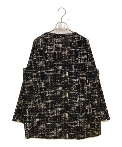 MARINA SPORT MARINA RINALDI（マリナスポーツ マリナリナルディ）MARINA SPORT MARINA RINALDI (マリナスポーツ マリナリナルディ) ベロアカットソー ブラック×ホワイト サイズ:Mの古着・服飾アイテム