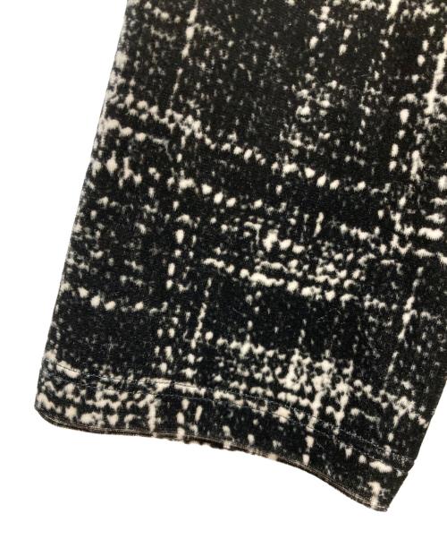 MARINA SPORT MARINA RINALDI（マリナスポーツ マリナリナルディ）MARINA SPORT MARINA RINALDI (マリナスポーツ マリナリナルディ) ベロアカットソー ブラック×ホワイト サイズ:Mの古着・服飾アイテム