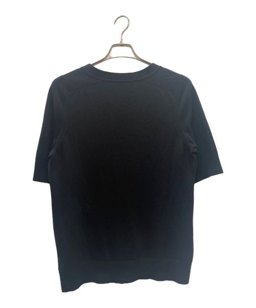 HERMES（エルメス）HERMES (エルメス) シルクスカーフ 切替 ニット ブラック サイズ:40の古着・服飾アイテム