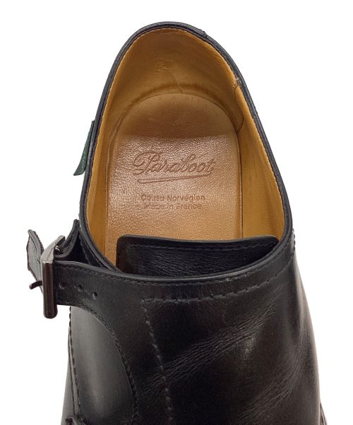 PARABOOT（パラブーツ）PARABOOT (パラブーツ) ダブルモンクストラップシューズ ブラック サイズ:7.5の古着・服飾アイテム