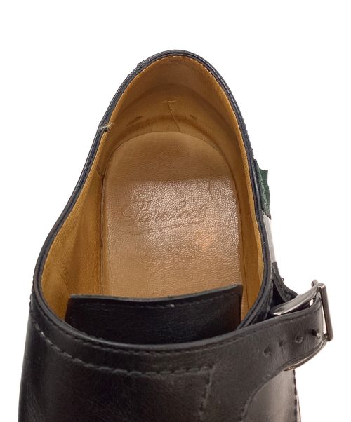 PARABOOT（パラブーツ）PARABOOT (パラブーツ) ダブルモンクストラップシューズ ブラック サイズ:7.5の古着・服飾アイテム