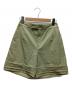 BORDERS at BALCONY（ボーダーズアットバルコニー）の古着「ピンタックショートパンツ」｜グリーン