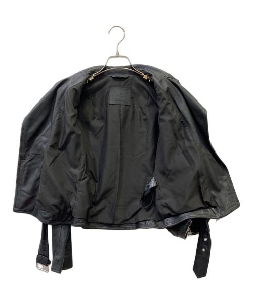 ALL SAINTS（オールセインツ）ALL SAINTS (オールセインツ) ラムレザーライダースジャケット ブラック サイズ:34の古着・服飾アイテム
