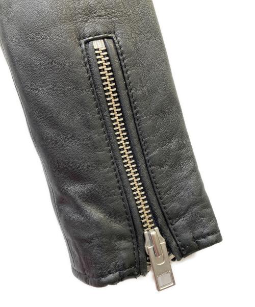 ALL SAINTS（オールセインツ）ALL SAINTS (オールセインツ) ラムレザーライダースジャケット ブラック サイズ:34の古着・服飾アイテム