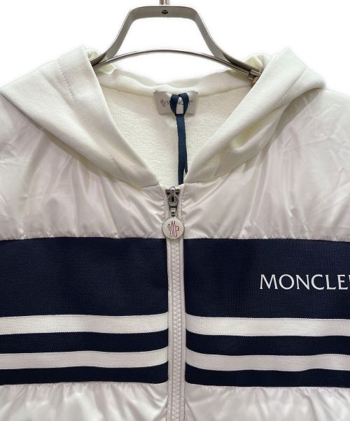 MONCLER（モンクレール）MONCLER (モンクレール) PADDED COTTON ZIP-UP HOODIE ホワイト サイズ:Lの古着・服飾アイテム