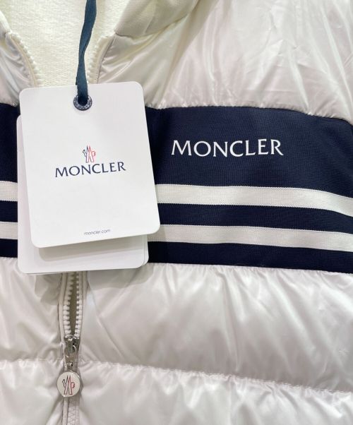 MONCLER（モンクレール）MONCLER (モンクレール) PADDED COTTON ZIP-UP HOODIE ホワイト サイズ:Lの古着・服飾アイテム