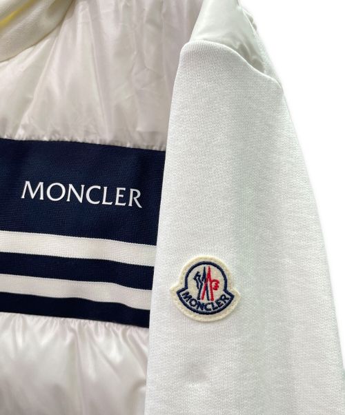 MONCLER（モンクレール）MONCLER (モンクレール) PADDED COTTON ZIP-UP HOODIE ホワイト サイズ:Lの古着・服飾アイテム
