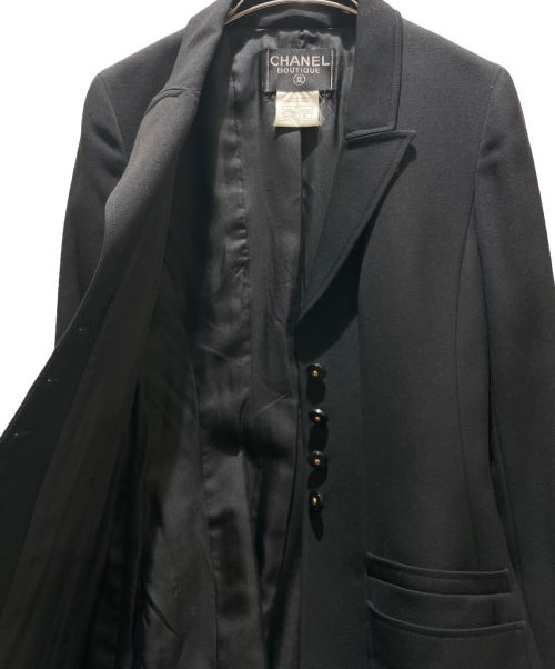 CHANEL（シャネル）CHANEL (シャネル) wool jacket ブラック サイズ:38の古着・服飾アイテム