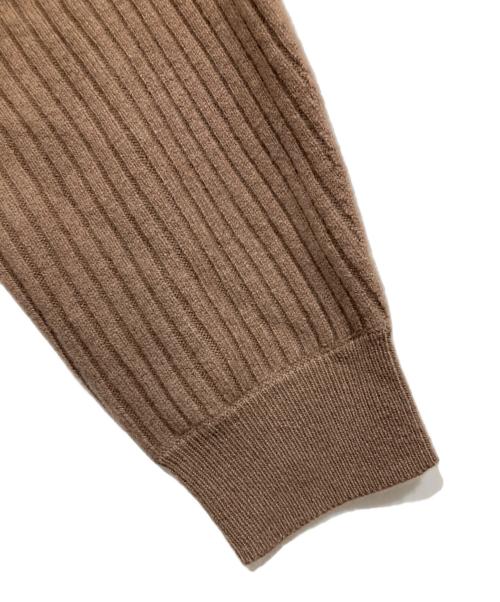 ROPE（ロペ）ROPE (ロペ) カシミヤブレンドリブワンピース ブラウン サイズ:38 未使用品の古着・服飾アイテム