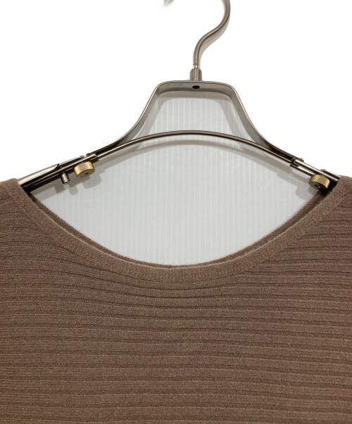 ROPE（ロペ）ROPE (ロペ) カシミヤブレンドリブワンピース ブラウン サイズ:38 未使用品の古着・服飾アイテム