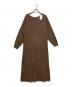 ROPE（ロペ）の古着「カシミヤブレンドリブワンピース」｜ブラウン