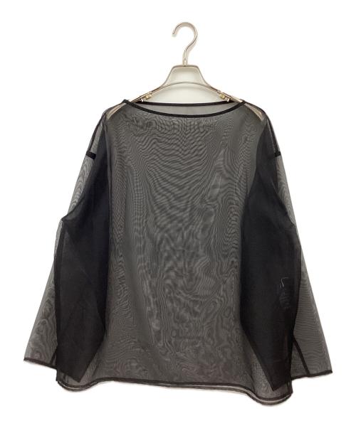 FRAMeWORK（フレームワーク）FRAMeWORK (フレームワーク) シアー ロンTee ブラック サイズ:表記無しの古着・服飾アイテム