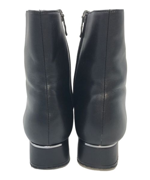 DIANA（ダイアナ）DIANA (ダイアナ) ローヒールショートブーツ ブラック サイズ:24 1/2の古着・服飾アイテム