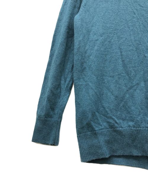 TOMORROW LAND tricot（トゥモローランド トリコ）TOMORROW LAND tricot (トゥモローランド トリコ) 7ゲージカシミヤラペルドカーディガン ライトブルー サイズ:Sの古着・服飾アイテム