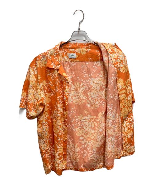 LACOSTE（ラコステ）LACOSTE (ラコステ) フローラルシャツ オレンジ サイズ:5の古着・服飾アイテム