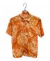 LACOSTE（ラコステ）の古着「フローラルシャツ」｜オレンジ