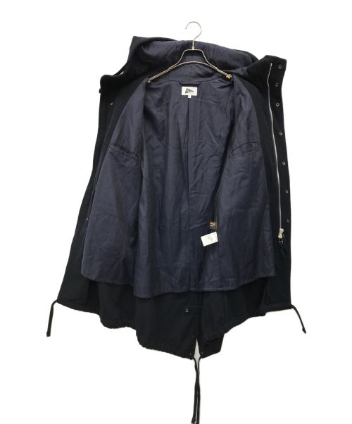 Pilgrim Surf+Supply（ピルグリム サーフサプライ）PILGRIM SURF+SUPPLY (ピルグリム サーフサプライ) ウールモッズコート ブラック サイズ:XSの古着・服飾アイテム