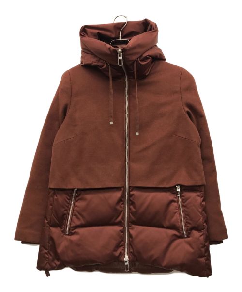 DUNO（デュノ）DUNO (デュノ) ダウンジャケット ブラウン サイズ:40の古着・服飾アイテム