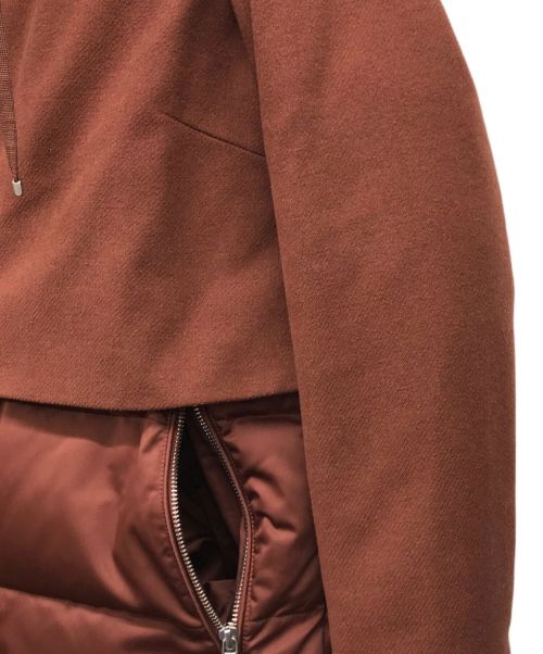 DUNO（デュノ）DUNO (デュノ) ダウンジャケット ブラウン サイズ:40の古着・服飾アイテム