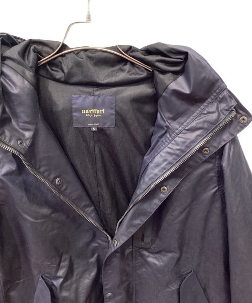 narifuri（ナリフリ）narifuri (ナリフリ) サイドスプリットハーフコート ネイビー サイズ:Sの古着・服飾アイテム