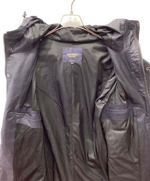 narifuri（ナリフリ）narifuri (ナリフリ) サイドスプリットハーフコート ネイビー サイズ:Sの古着・服飾アイテム