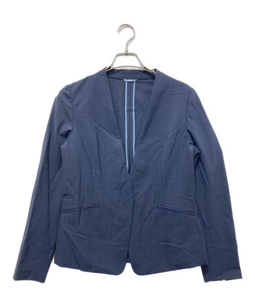 green label relaxing（グリーンレーベルリラクシング）green label relaxing (グリーンレーベルリラクシング) ライト カチリラ ノーラペル ジャケット ネイビー サイズ:SIZE Sの古着・服飾アイテム