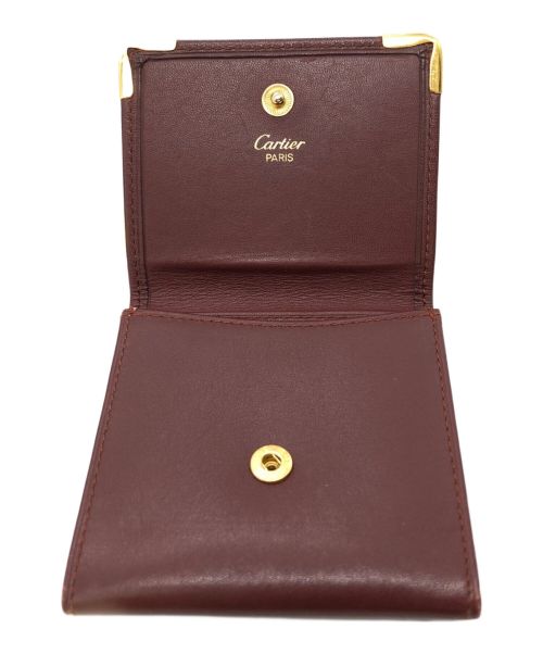 Cartier（カルティエ）Cartier (カルティエ) コインケース ボルドーの古着・服飾アイテム