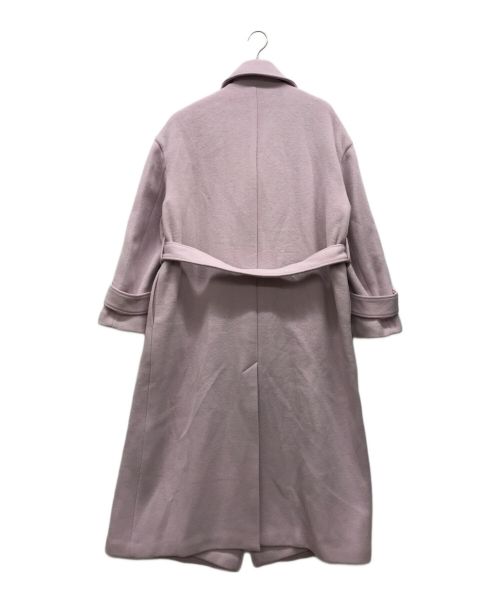FRAY ID（フレイ アイディー）FRAY ID (フレイ アイディー) ウールカシミアトレンチリバーコート ピンク サイズ:不明の古着・服飾アイテム