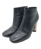 CELINEセリーヌ）の古着「メタルヒールショートブーツ」｜ブラック