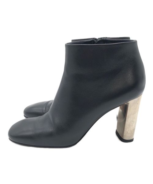 CELINE（セリーヌ）CELINE (セリーヌ) メタルヒールショートブーツ ブラック サイズ:35の古着・服飾アイテム