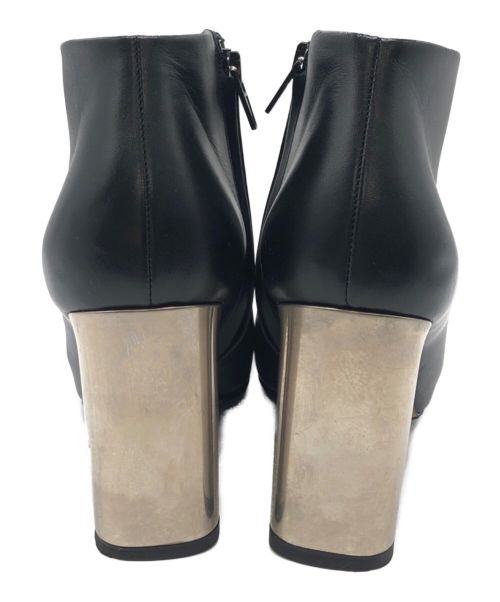 CELINE（セリーヌ）CELINE (セリーヌ) メタルヒールショートブーツ ブラック サイズ:35の古着・服飾アイテム