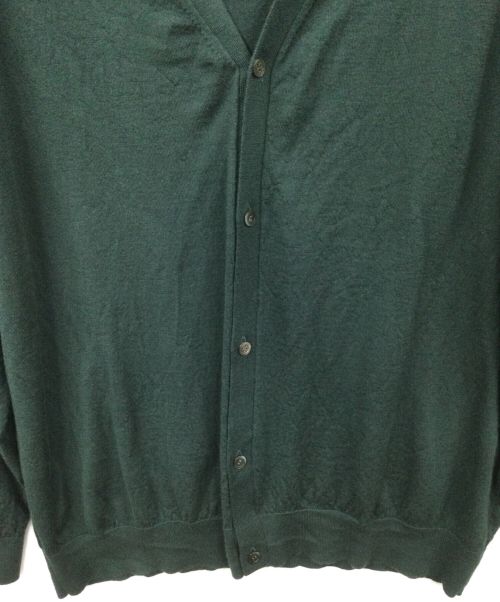 Graphpaper（グラフペーパー）Graphpaper (グラフペーパー) High Gauge Knit Cardigan グリーン サイズ:Fの古着・服飾アイテム