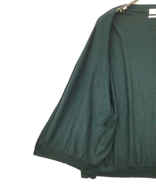 Graphpaper（グラフペーパー）Graphpaper (グラフペーパー) High Gauge Knit Cardigan グリーン サイズ:Fの古着・服飾アイテム