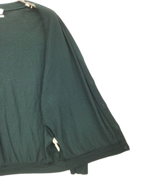 Graphpaper（グラフペーパー）Graphpaper (グラフペーパー) High Gauge Knit Cardigan グリーン サイズ:Fの古着・服飾アイテム