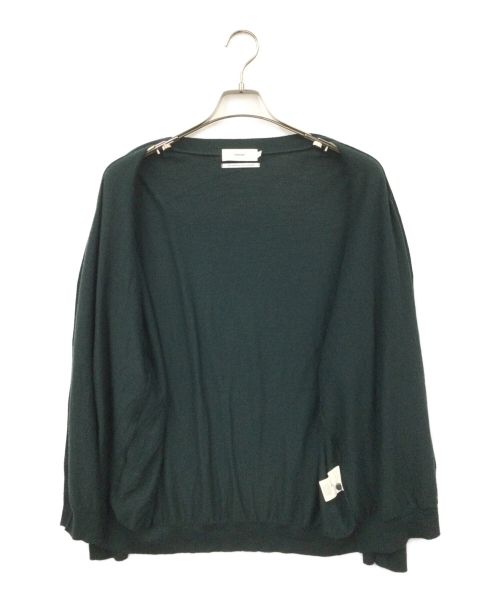 Graphpaper（グラフペーパー）Graphpaper (グラフペーパー) High Gauge Knit Cardigan グリーン サイズ:Fの古着・服飾アイテム