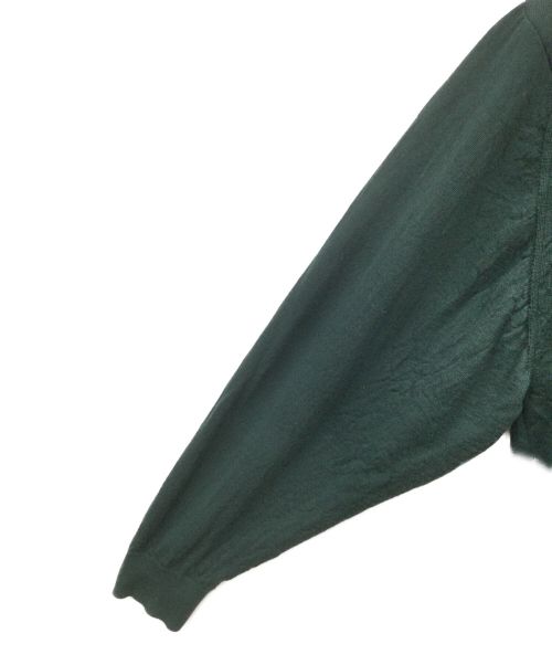 Graphpaper（グラフペーパー）Graphpaper (グラフペーパー) High Gauge Knit Cardigan グリーン サイズ:Fの古着・服飾アイテム