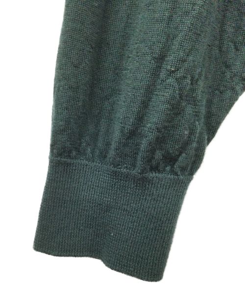 Graphpaper（グラフペーパー）Graphpaper (グラフペーパー) High Gauge Knit Cardigan グリーン サイズ:Fの古着・服飾アイテム