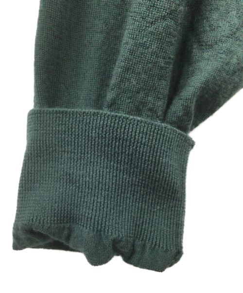Graphpaper（グラフペーパー）Graphpaper (グラフペーパー) High Gauge Knit Cardigan グリーン サイズ:Fの古着・服飾アイテム