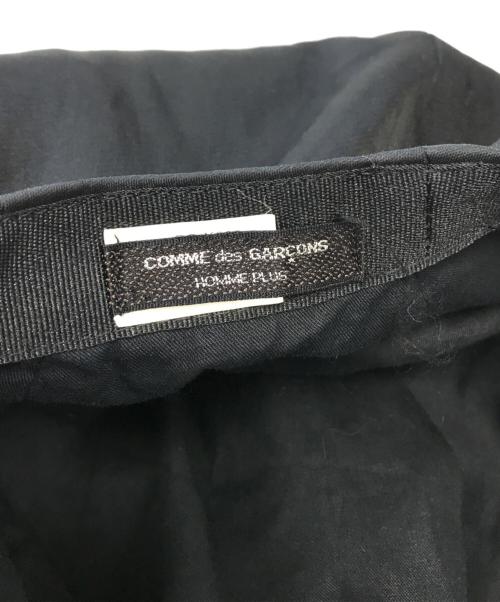 COMME des GARCONS HOMME PLUS（コムデギャルソンオムプリュス）COMME des GARCONS HOMME PLUS (コムデギャルソンオムプリュス) ビッグキャスケット ブラック サイズ:表記なしの古着・服飾アイテム