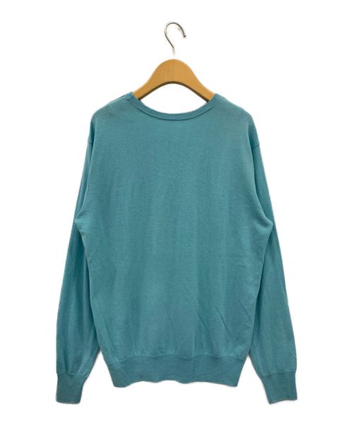 ARROW57.（アローフィフティーセブン）ARROW57. (アローフィフティーセブン) 田中さんのセーター  カシミアシルクニットsc.p-j-t スカイブルー サイズ:Lの古着・服飾アイテム