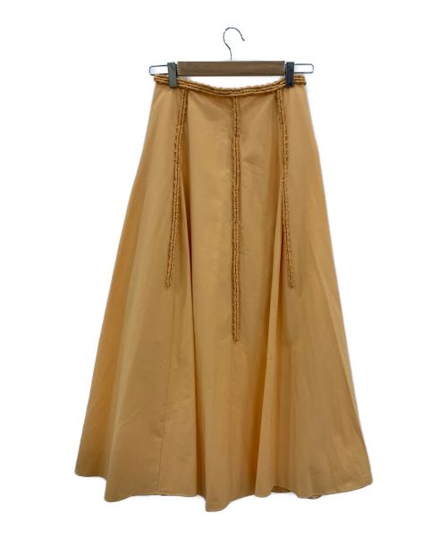 VINCE（ヴィンス）VINCE (ヴィンス) BRAID TRIM PANELED SKIRT オレンジ サイズ:-の古着・服飾アイテム