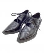 ENFOLDエンフォルド）の古着「ポインテッドトゥシューズ」｜ブラック