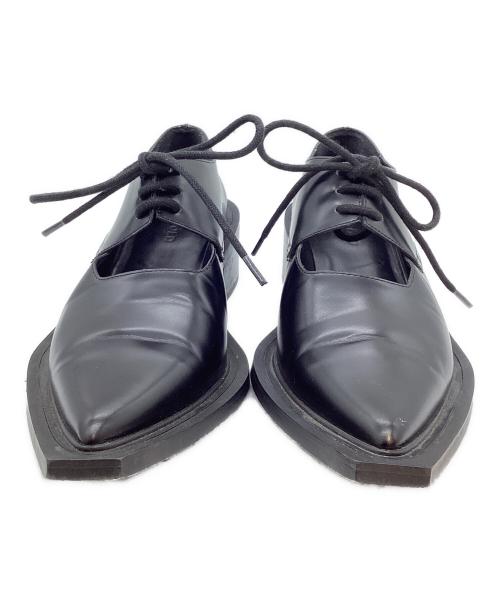 ENFOLD（エンフォルド）ENFOLD (エンフォルド) ポインテッドトゥシューズ ブラック サイズ:37の古着・服飾アイテム