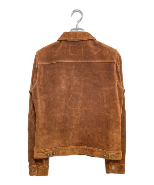 Y'2 leather（ワイツーレザー）Y'2 Leather (ワイツーレザー) 2ndタイプスウェードレザージャケット ブラウン サイズ:36の古着・服飾アイテム
