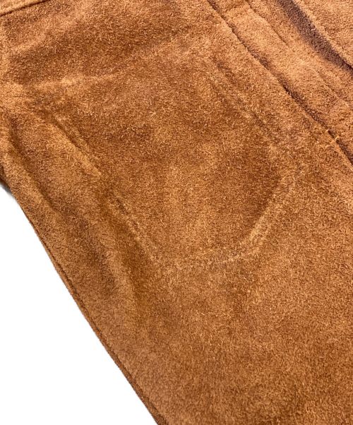 Y'2 leather（ワイツーレザー）Y'2 Leather (ワイツーレザー) 2ndタイプスウェードレザージャケット ブラウン サイズ:36の古着・服飾アイテム
