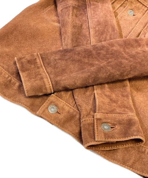 Y'2 leather（ワイツーレザー）Y'2 Leather (ワイツーレザー) 2ndタイプスウェードレザージャケット ブラウン サイズ:36の古着・服飾アイテム