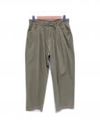 FARAHファーラー）の古着「Two-tuck Wide Tapered Pants」｜カーキ